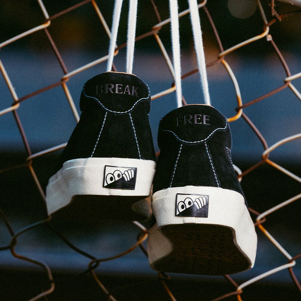 LAST RESORT AB SHOES ラストリゾートエービー シューズ スニーカー VM001 SUEDE MID BLACK/WHITE スケートボード スケボー　10