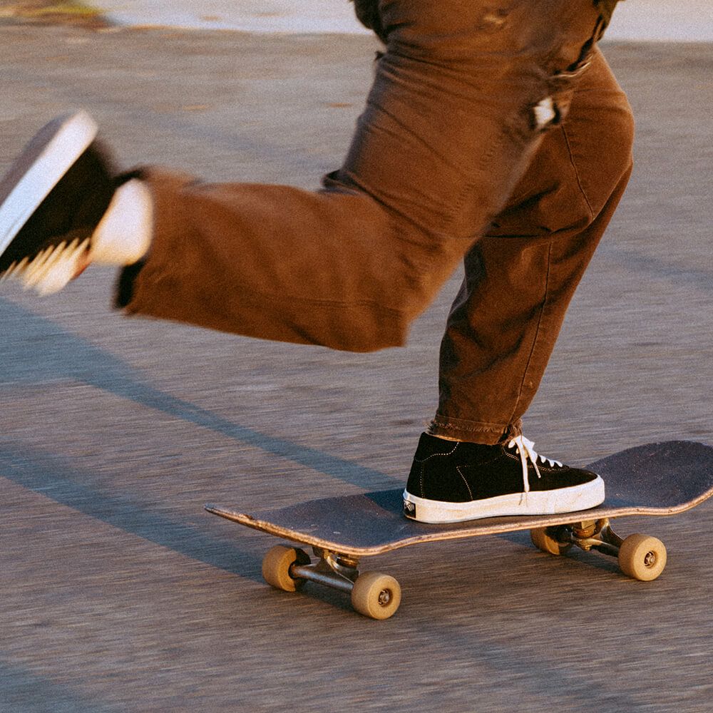 LAST RESORT AB SHOES ラストリゾートエービー シューズ スニーカー VM001 SUEDE MID BLACK/WHITE スケートボード スケボー　11