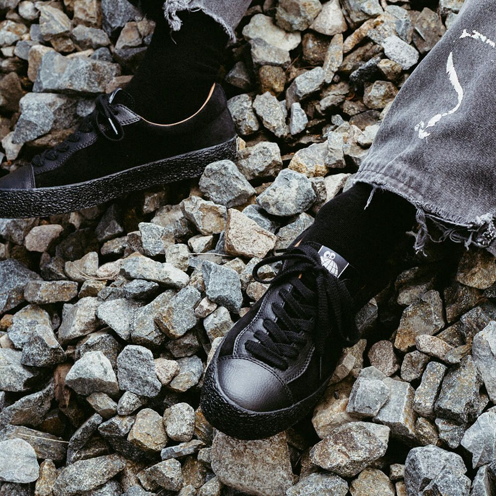 LAST RESORT AB SHOES ラストリゾートエービー シューズ スニーカー VM002 SUEDE LEATHER LO BLACK/BLACK スケートボード スケボー 9