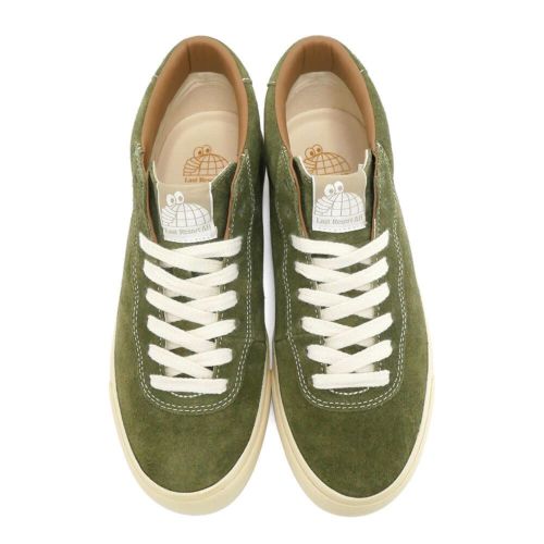LAST RESORT AB SHOES ラストリゾートエービー シューズ スニーカー VM001 SUEDE MID OLIVE/WHITE スケートボード スケボー 3