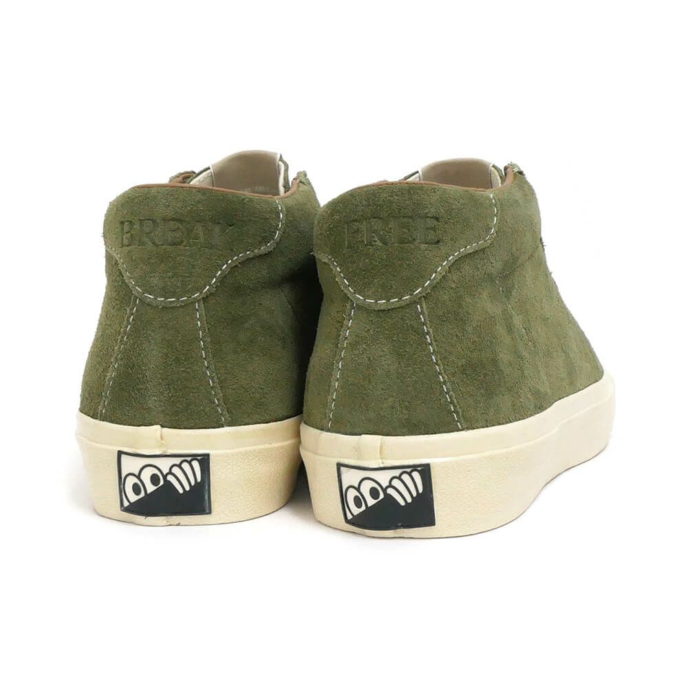 LAST RESORT AB SHOES ラストリゾートエービー シューズ スニーカー VM001 SUEDE MID OLIVE/WHITE スケートボード スケボー 4