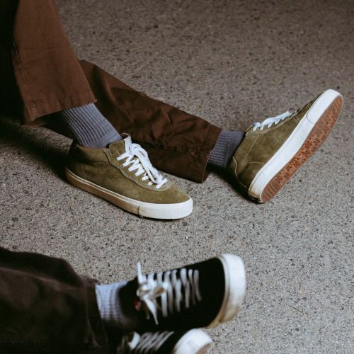 LAST RESORT AB SHOES ラストリゾートエービー シューズ スニーカー VM001 SUEDE MID OLIVE/WHITE スケートボード スケボー 12