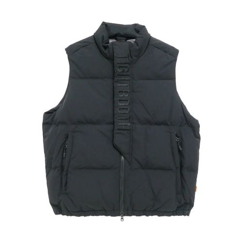 TIGHTBOOTH（TBPR） JACKET タイトブース ジャケット PLAC DOWN VEST BLACK スケートボード スケボー 