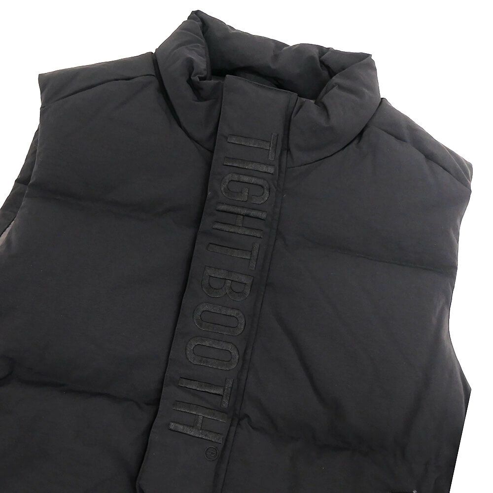 TIGHTBOOTH（TBPR） JACKET タイトブース ジャケット PLAC DOWN VEST BLACK スケートボード スケボー 1