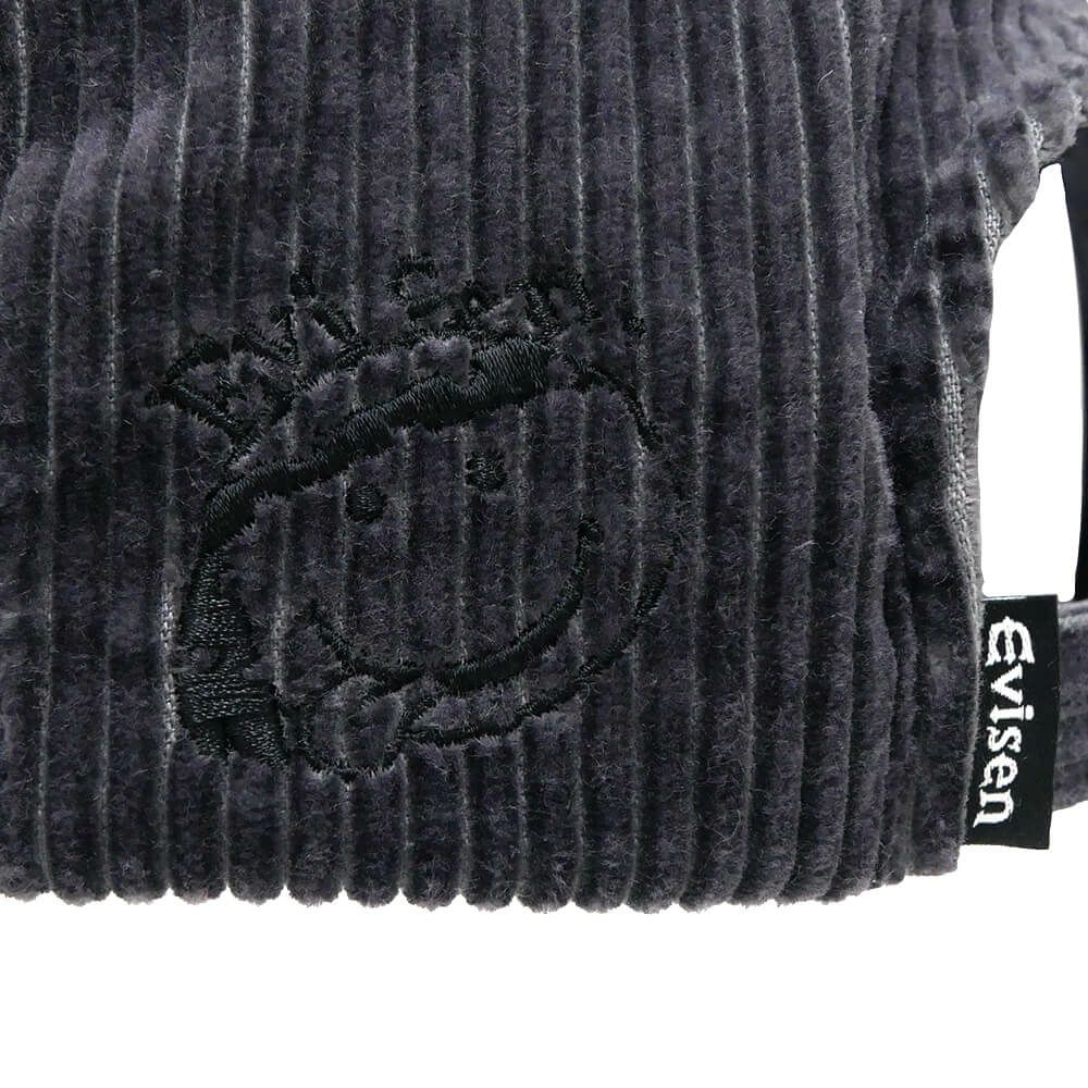 EVISEN CAP エビセン キャップ CORD ONE-UP 6 PANEL CHARCOAL/BEIGE スケートボード スケボー 2