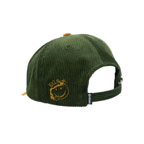 EVISEN CAP エビセン キャップ CORD ONE-UP 6 PANEL OLIVE/BROWN スケートボード スケボー 3