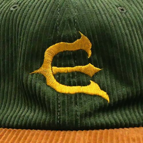 EVISEN CAP エビセン キャップ CORD ONE-UP 6 PANEL OLIVE/BROWN スケートボード スケボー 5