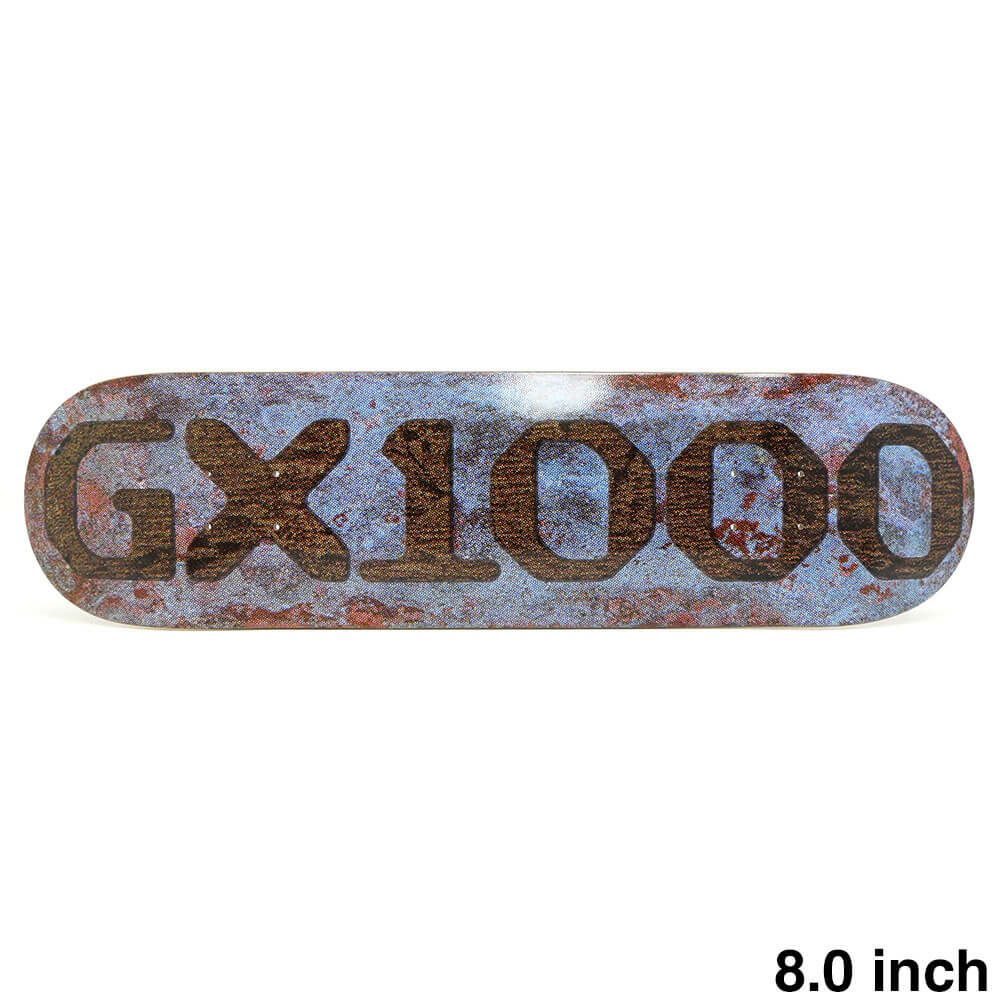 GX1000 DECK ジーエックス1000 デッキ TEAM OG LOGO PATINA BLUE 8.0 スケートボード スケボー 1