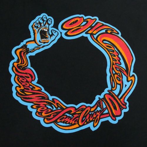 OJ WHEEL T-SHIRT オージェー ウィール Tシャツ SPEED WHEELS SCREAMING HAND BLACK スケートボード スケボー 3