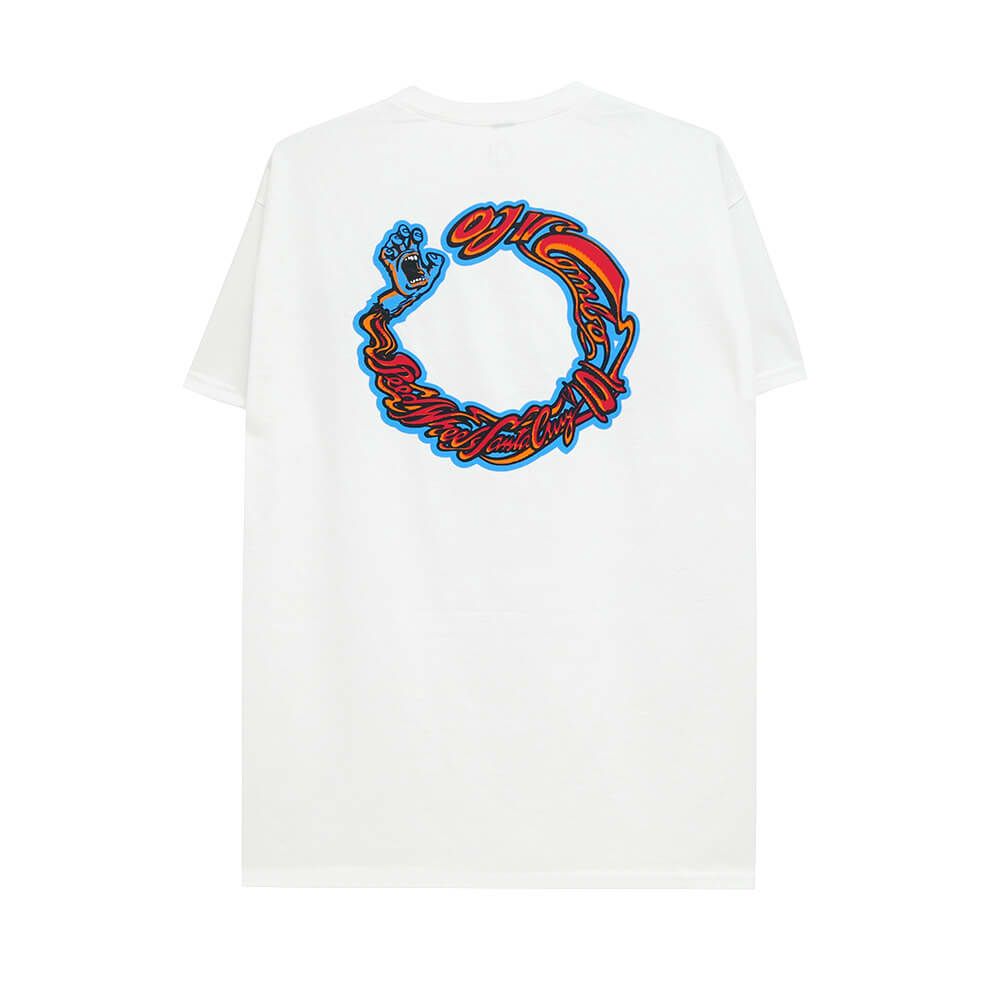 OJ WHEEL T-SHIRT オージェー ウィール Tシャツ SPEED WHEELS SCREAMING HAND WHITE スケートボード スケボー 