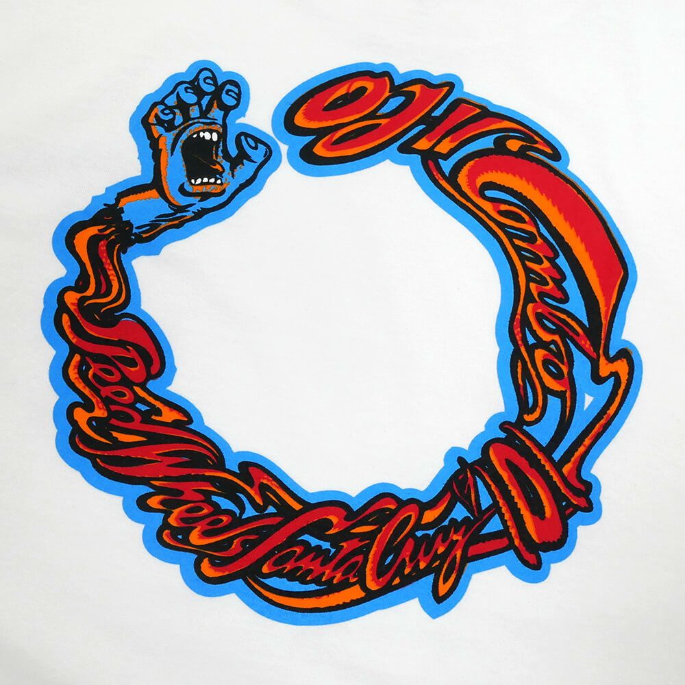 OJ WHEEL T-SHIRT オージェー ウィール Tシャツ SPEED WHEELS SCREAMING HAND WHITE スケートボード スケボー 3