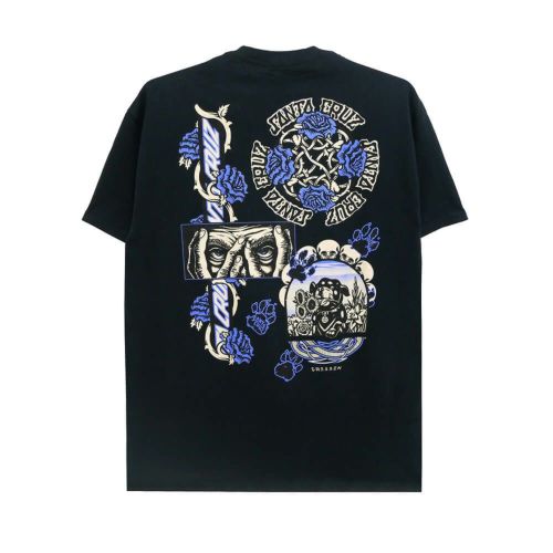 SANTA CRUZ T-SHIRT サンタクルーズ Tシャツ DRESSEN EVO BLACK スケートボード スケボー 
