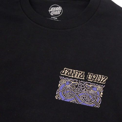 SANTA CRUZ T-SHIRT サンタクルーズ Tシャツ DRESSEN EVO BLACK スケートボード スケボー 2