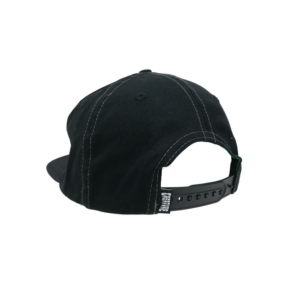 CREATURE CAP クリーチャー キャップ HESHER FLAME SNAPBACK BLACK スケートボード スケボー 2