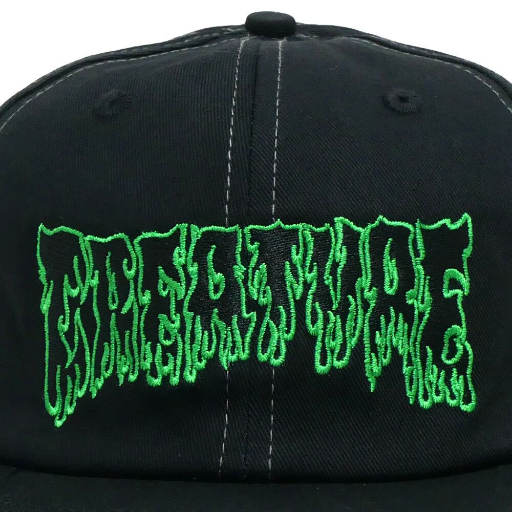 CREATURE CAP クリーチャー キャップ HESHER FLAME SNAPBACK BLACK スケートボード スケボー 5