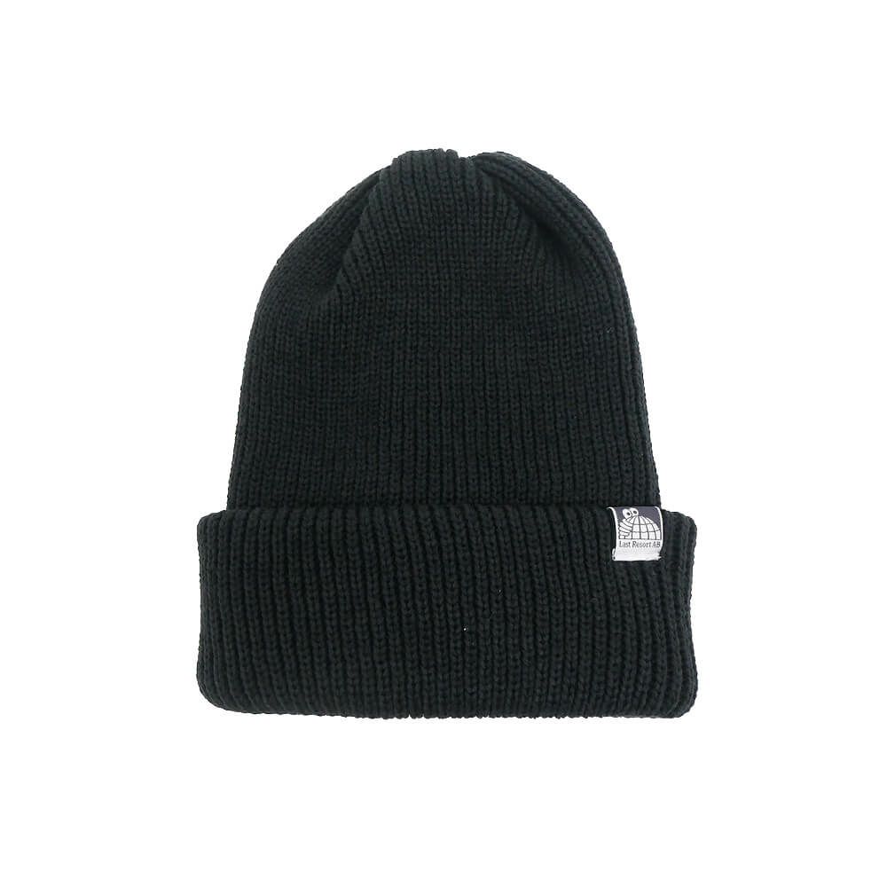 LAST RESORT AB KNITCAP ラストリゾートエービー ニットキャップ RANDOM BEANIE BLACK スケートボード スケボー 