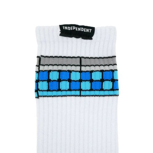 INDEPENDENT SOCKS インディペンデント ソックス 靴下 TILE SPAN WHITE スケートボード スケボー 4