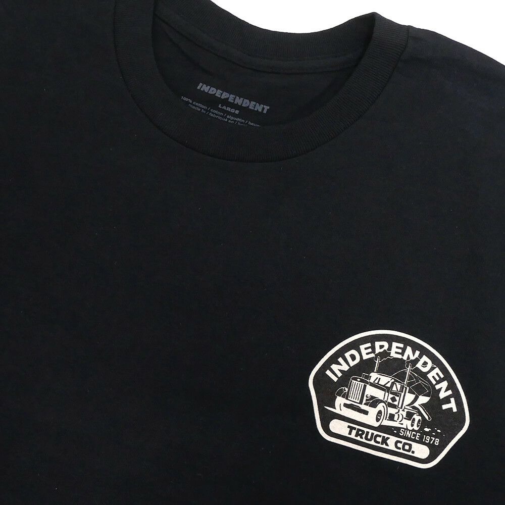  INDEPENDENT T-SHIRT インディペンデント Tシャツ INDEPENDENT TRUCKING BLACK スケートボード スケボー 2