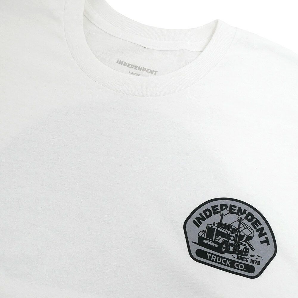  INDEPENDENT T-SHIRT インディペンデント Tシャツ INDEPENDENT TRUCKING WHITE スケートボード スケボー 2