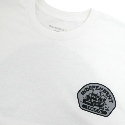  INDEPENDENT T-SHIRT インディペンデント Tシャツ INDEPENDENT TRUCKING WHITE スケートボード スケボー 2