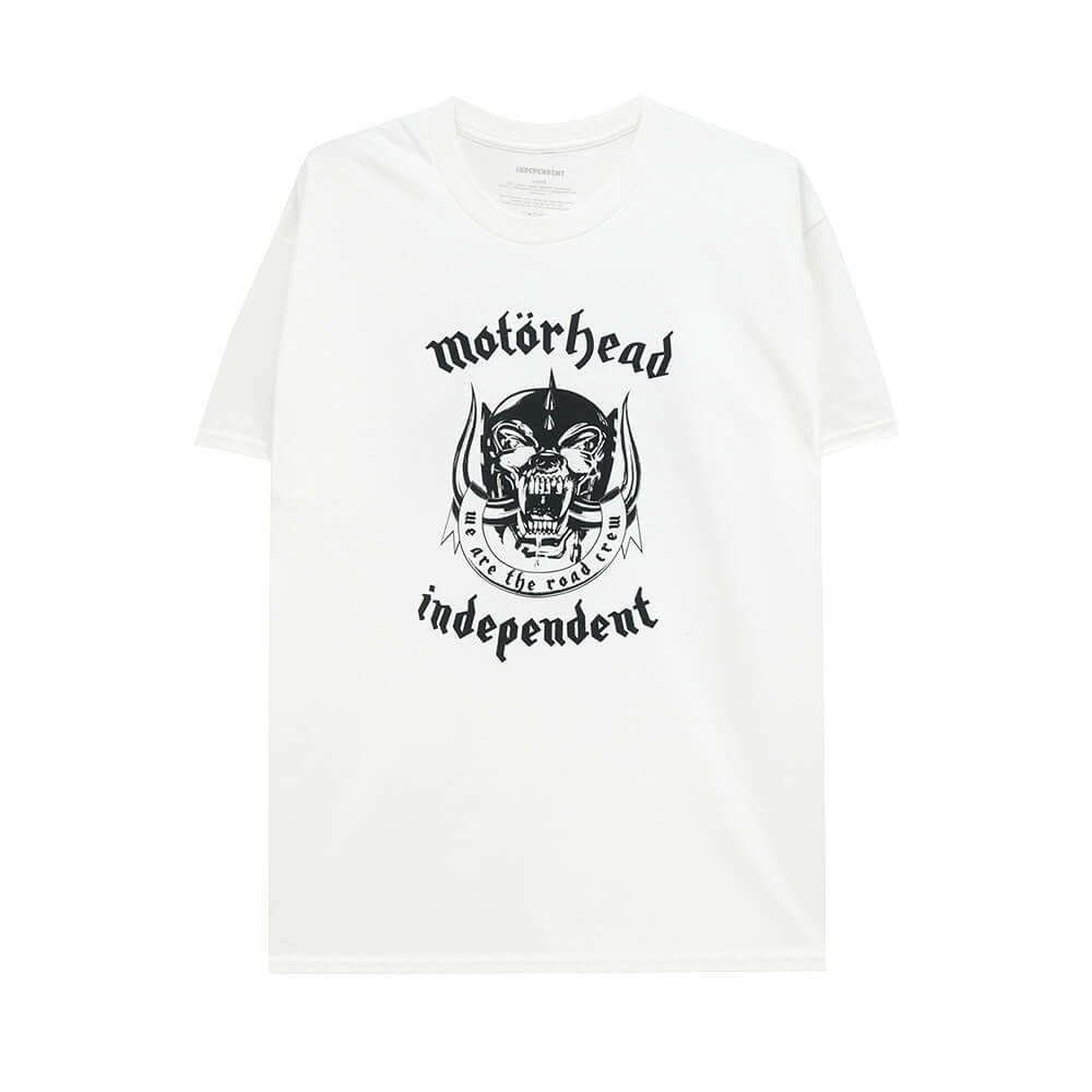 INDEPENDENT T-SHIRT インディペンデント Tシャツ MOTORHEAD WARPIG WHITE スケートボード スケボー 1