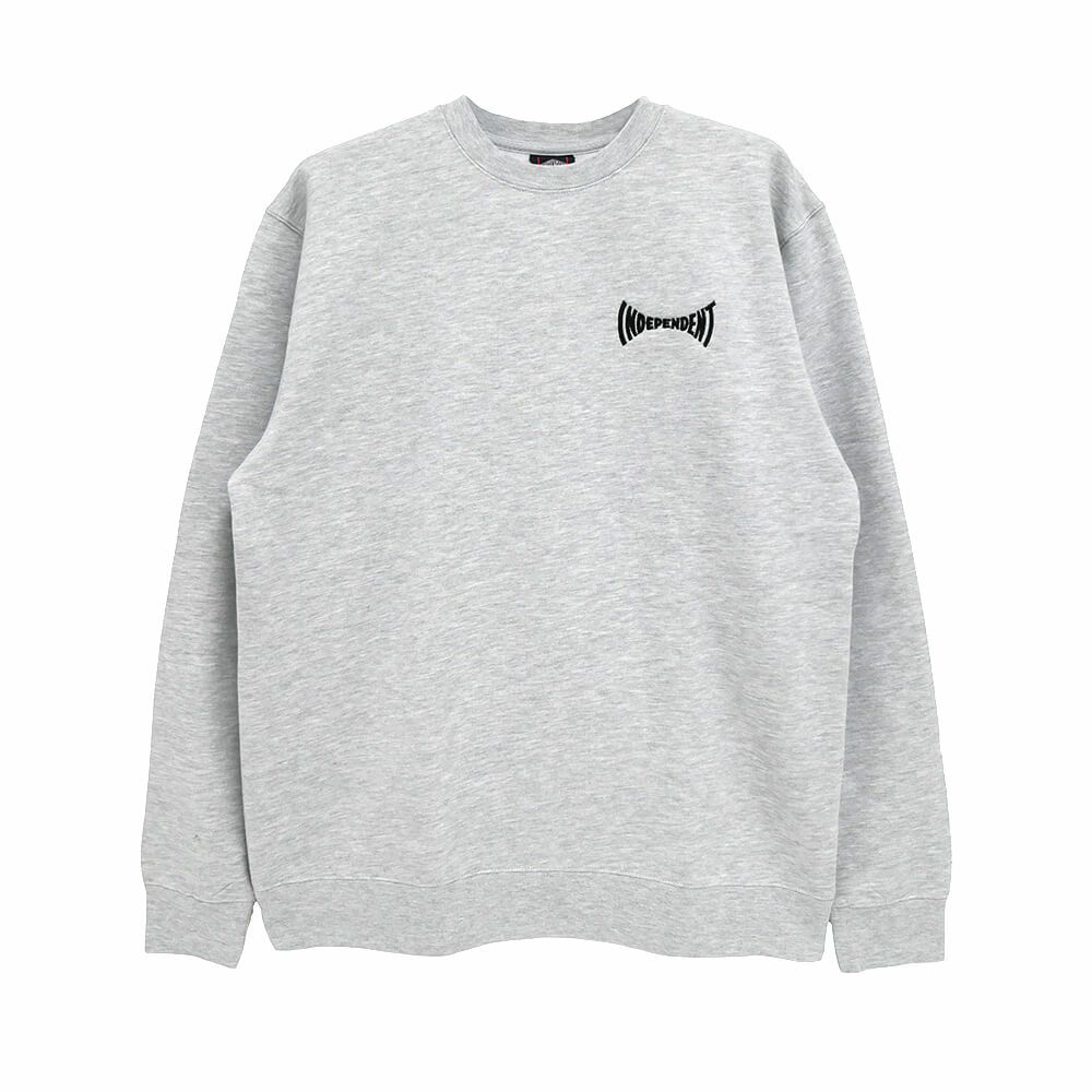 INDEPENDENT CREW SWEAT インディペンデント トレーナー TILE SPAN GREY スケートボード スケボー 1
