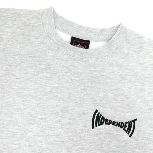 INDEPENDENT CREW SWEAT インディペンデント トレーナー TILE SPAN GREY スケートボード スケボー 2