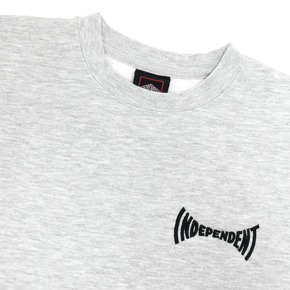 INDEPENDENT CREW SWEAT インディペンデント トレーナー TILE SPAN GREY スケートボード スケボー 2