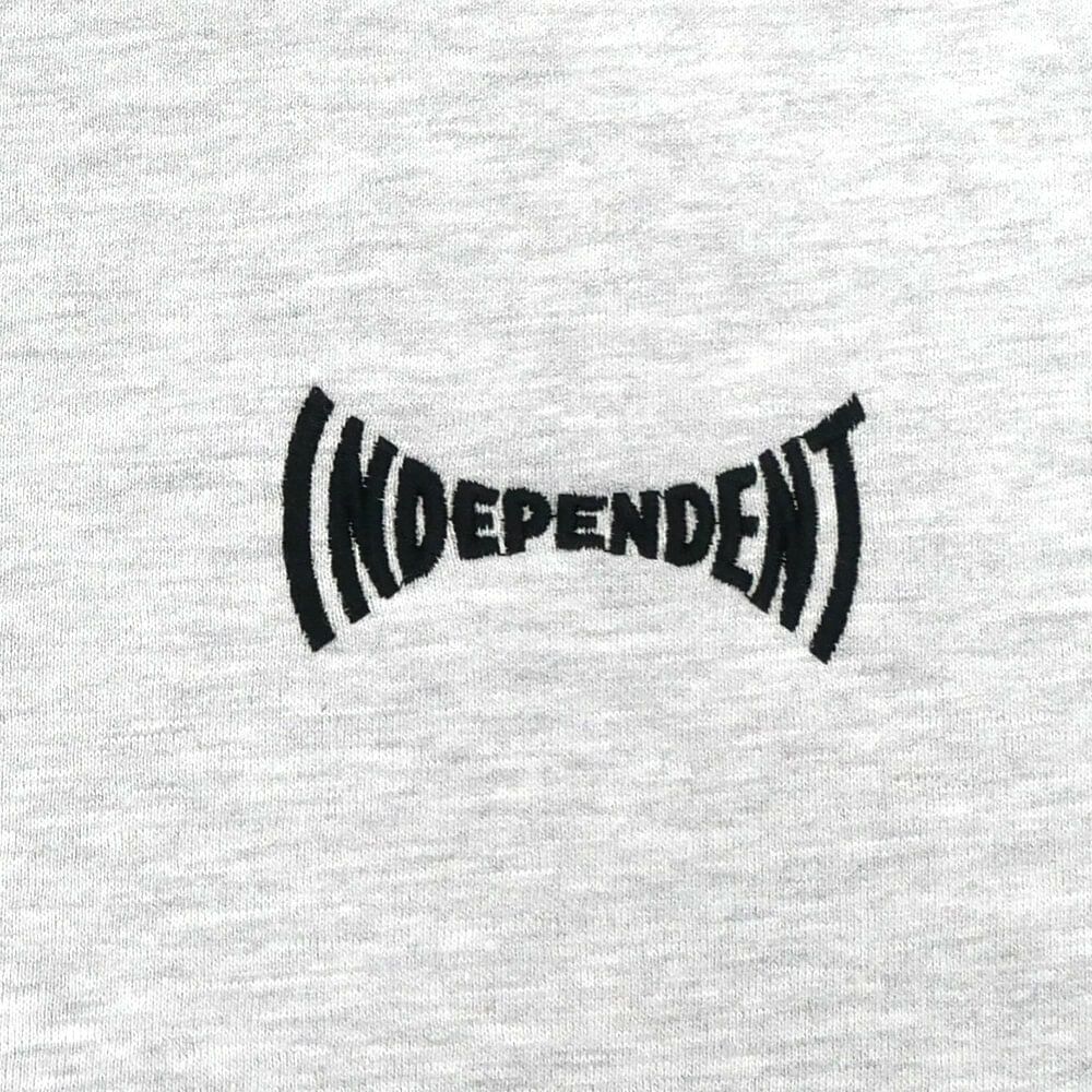 INDEPENDENT CREW SWEAT インディペンデント トレーナー TILE SPAN GREY スケートボード スケボー 3
