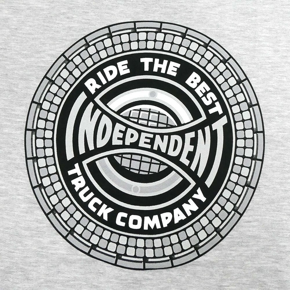 INDEPENDENT CREW SWEAT インディペンデント トレーナー TILE SPAN GREY スケートボード スケボー 4