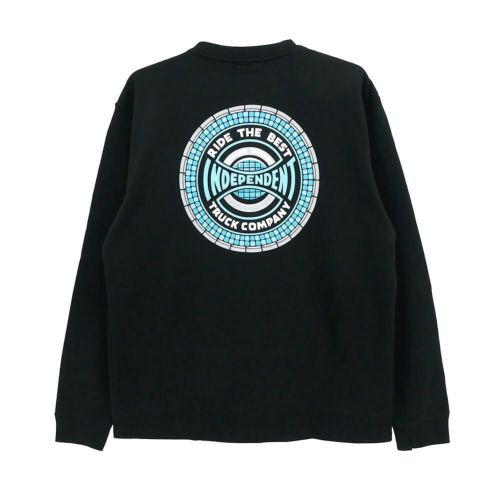  INDEPENDENT CREW SWEAT インディペンデント トレーナー TILE SPAN BLACK スケートボード スケボー 