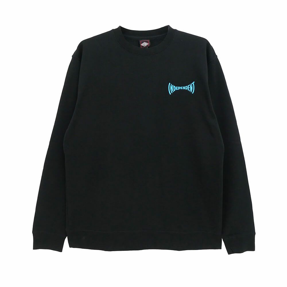  INDEPENDENT CREW SWEAT インディペンデント トレーナー TILE SPAN BLACK スケートボード スケボー 1