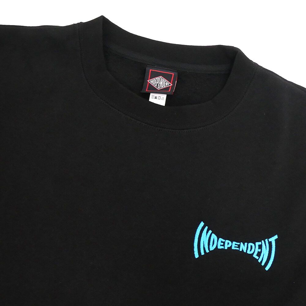  INDEPENDENT CREW SWEAT インディペンデント トレーナー TILE SPAN BLACK スケートボード スケボー 2