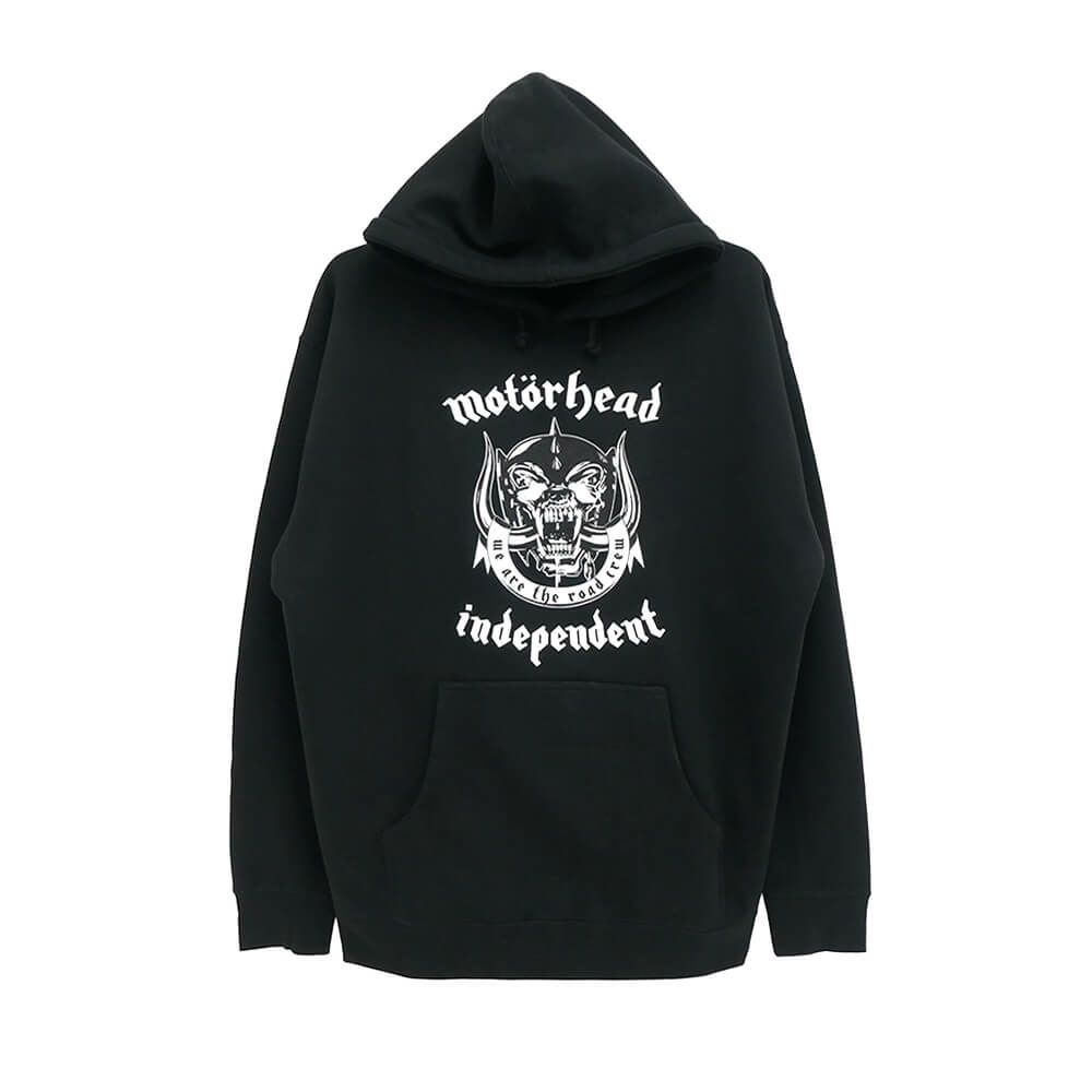  INDEPENDENT HOOD インディペンデント パーカー MOTORHEAD WARPIG BLACK スケートボード スケボー 1