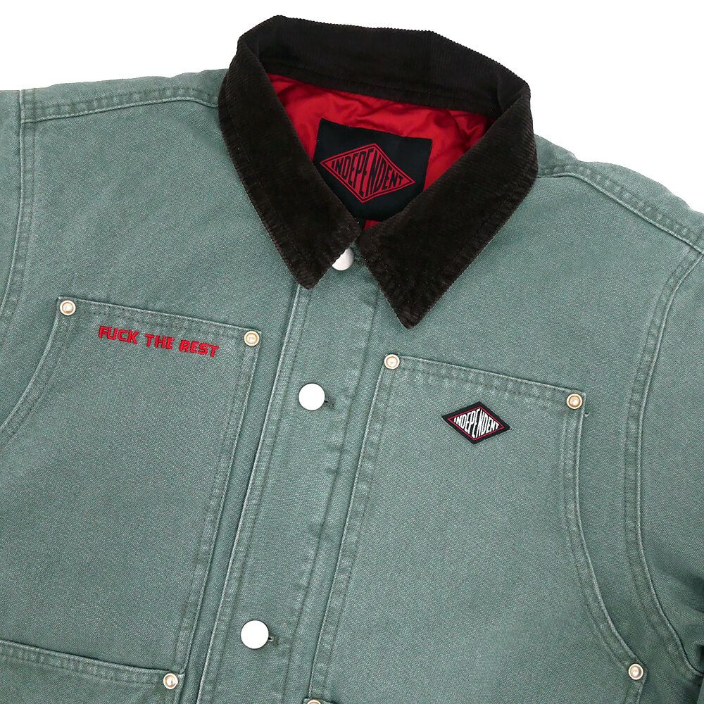 INDEPENDENT JACKET インディペンデント ジャケット LTD SUMMIT WORK GREEN スケートボード スケボー 1