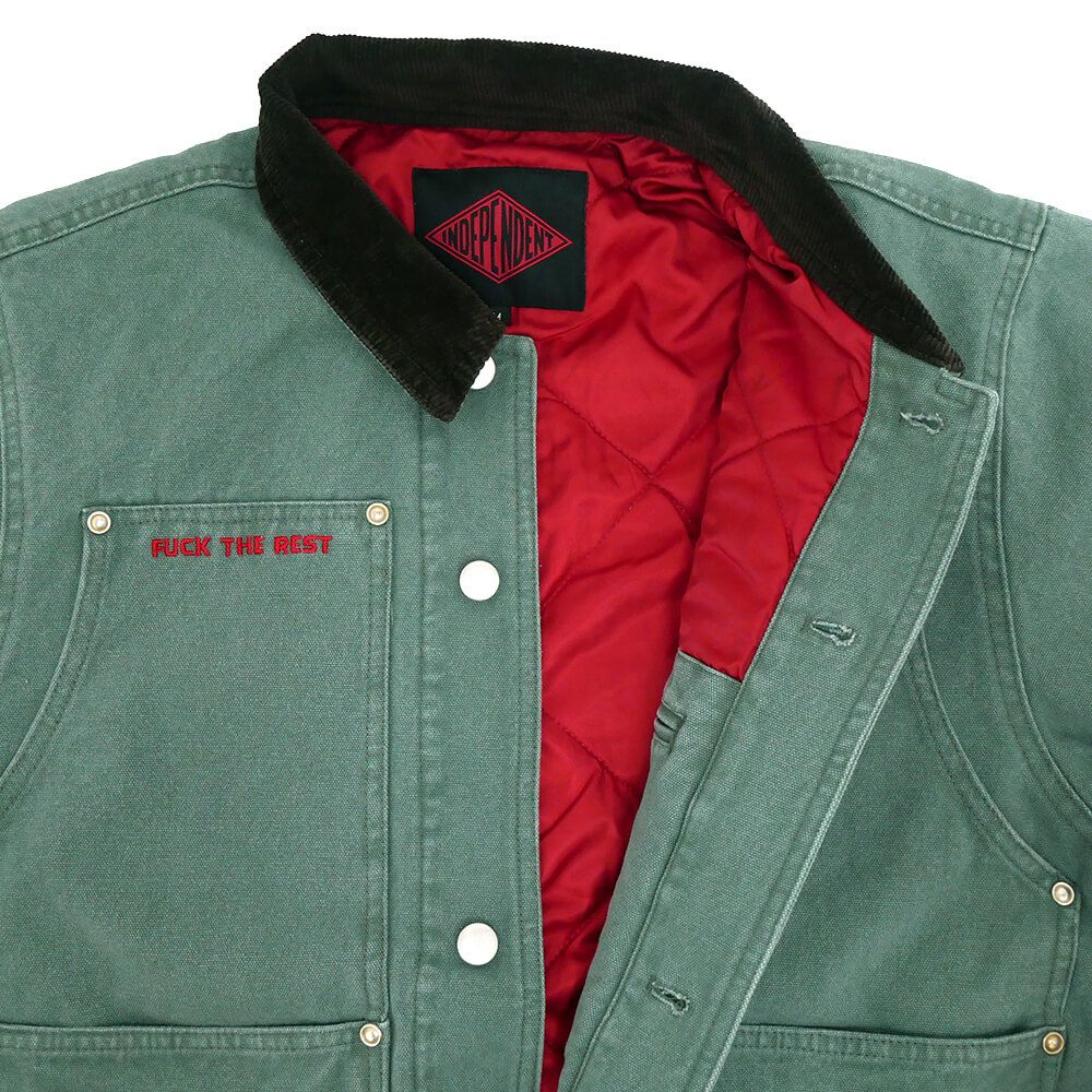 INDEPENDENT JACKET インディペンデント ジャケット LTD SUMMIT WORK GREEN スケートボード スケボー 2