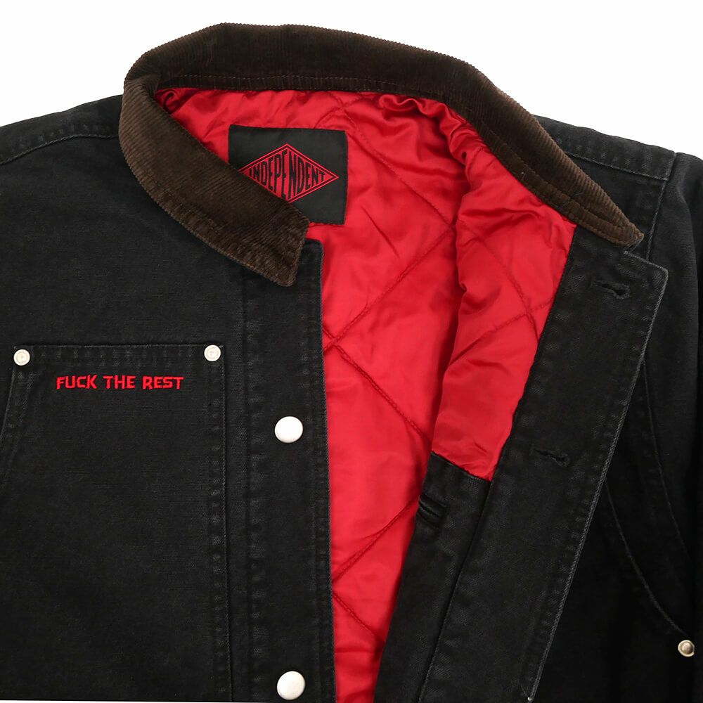 INDEPENDENT JACKET インディペンデント ジャケット LTD SUMMIT WORK BLACK スケートボード スケボー 2