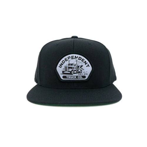 INDEPENDENT CAP インディペンデント キャップ INDEPENDENT TRUCKING SNAPBACK BLACK スケートボード スケボー 1