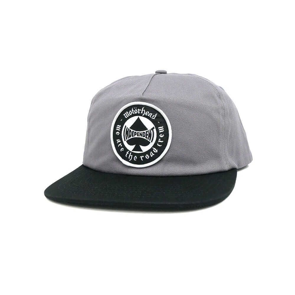 INDEPENDENT CAP インディペンデント キャップ MOTORHEAD SPADE SNAPBACK CHARCOAL/BLACK スケートボード スケボー 