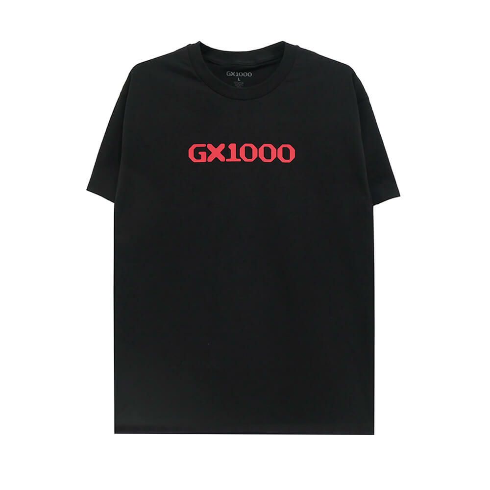 GX1000 T-SHIRT ジーエックス1000 Tシャツ OG LOGO BLACK/RED スケートボード スケボー 