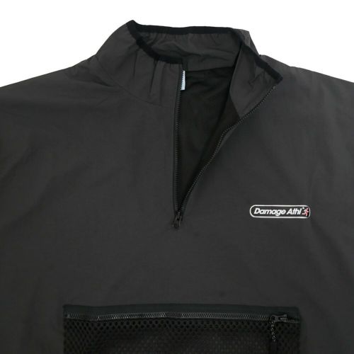 DAMAGE JACKET ダメージ ジャケット TUNDRA 1/4 ZIP BLACK スケートボード スケボー 2