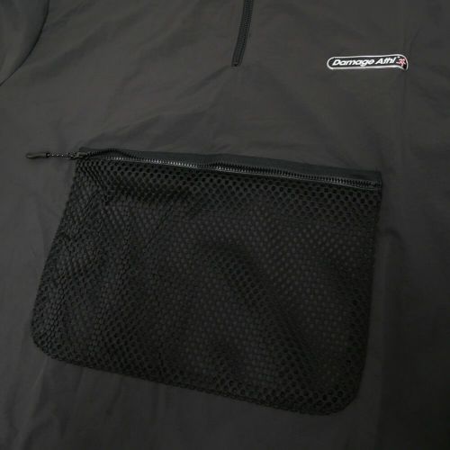 DAMAGE JACKET ダメージ ジャケット TUNDRA 1/4 ZIP BLACK スケートボード スケボー 3