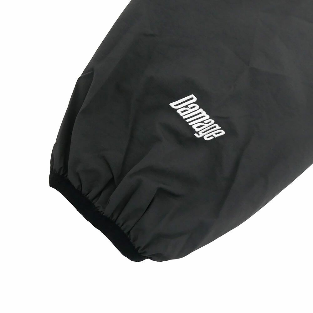 DAMAGE JACKET ダメージ ジャケット TUNDRA 1/4 ZIP BLACK スケートボード スケボー 5