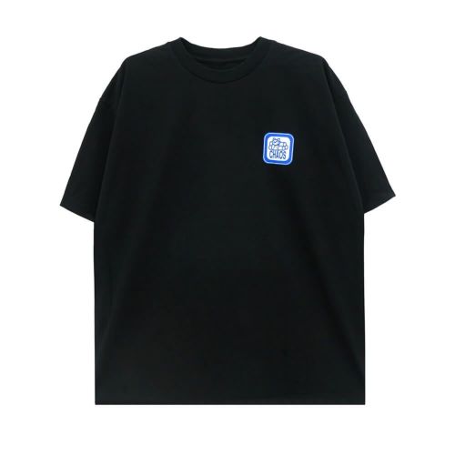 411VM T-SHIRT フォーワンワンビデオマガジン Tシャツ CHAOS GARMENT BLACK スケートボード スケボー 