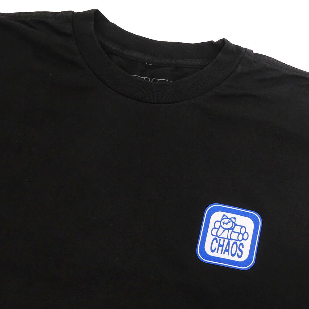 411VM T-SHIRT フォーワンワンビデオマガジン Tシャツ CHAOS GARMENT BLACK スケートボード スケボー 1