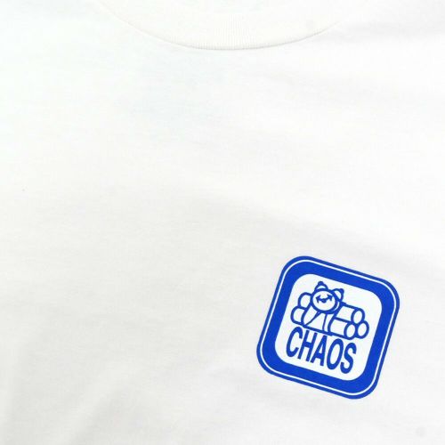 411VM T-SHIRT フォーワンワンビデオマガジン Tシャツ CHAOS GARMENT WHITE スケートボード スケボー 1