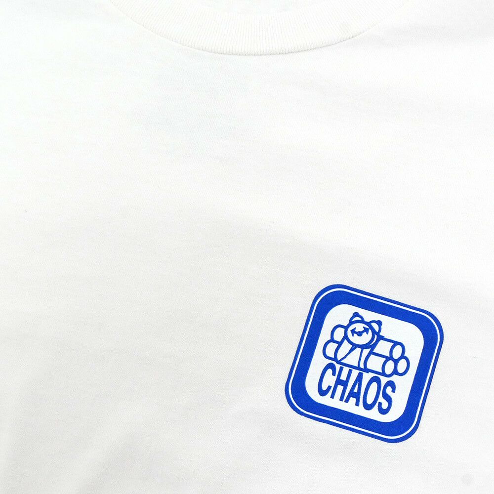 411VM T-SHIRT フォーワンワンビデオマガジン Tシャツ CHAOS GARMENT WHITE スケートボード スケボー 1