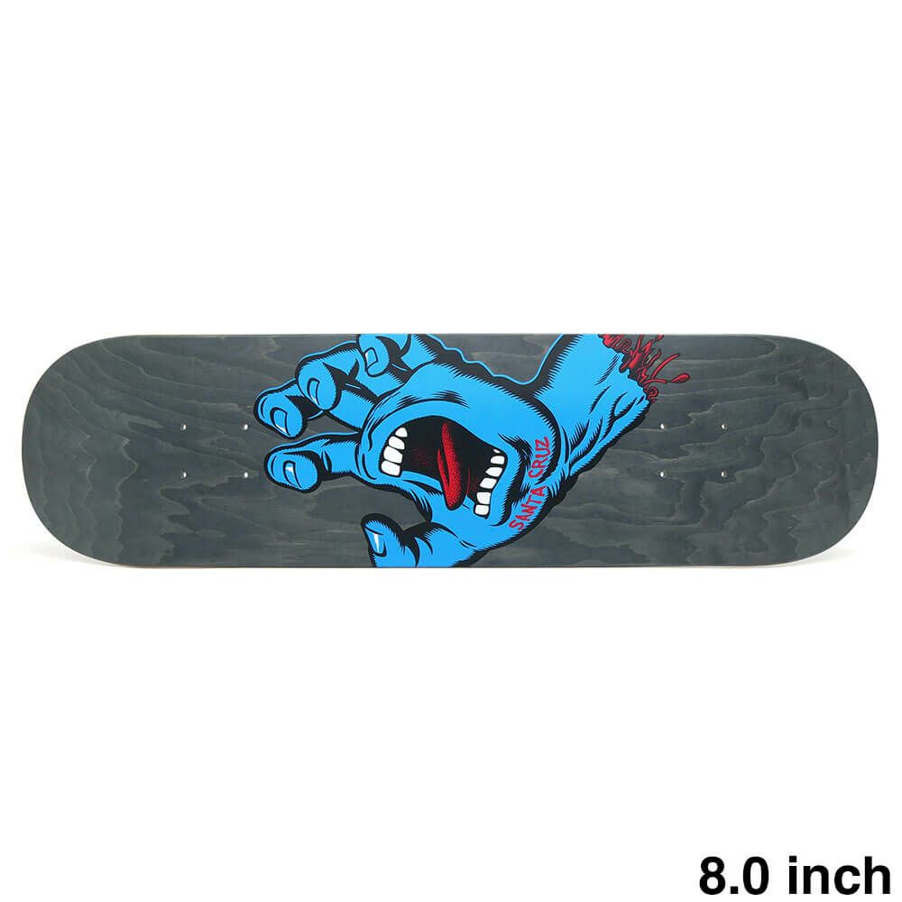 SANTA CRUZ DECK サンタクルーズ デッキ TEAM SMU SCREAMING HAND BLACK 8.0 スケートボード スケボー 1