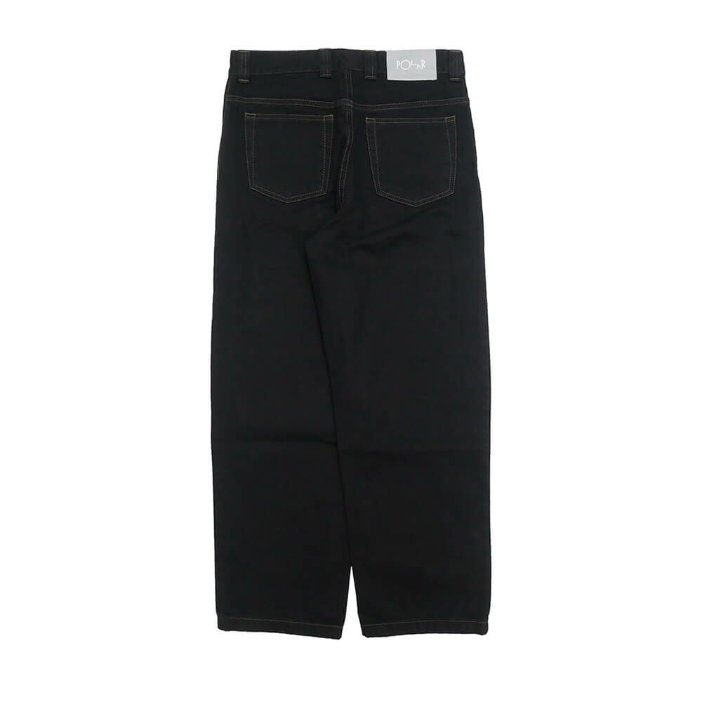 POLAR JEANS ポーラー パンツ ジーンズ 93! DENIM CONTRAST STITCHING BLACK/DARK OLIVE スケートボード スケボー 6