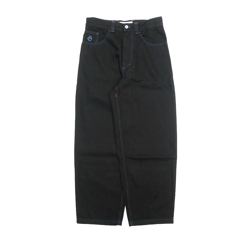 POLAR JEANS ポーラー パンツ ジーンズ ビッグボーイ BIG BOY STITCHING BLACK/BLUE スケートボード スケボー 
